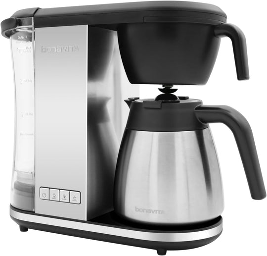 Enthusiast 8-Cup Drip Coffee Brewer with 1.3L Thermal or Glass Carafe