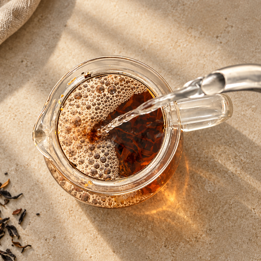 Bonavita Loose Leaf Glass Teapot with Steeping Lid, 1.3L