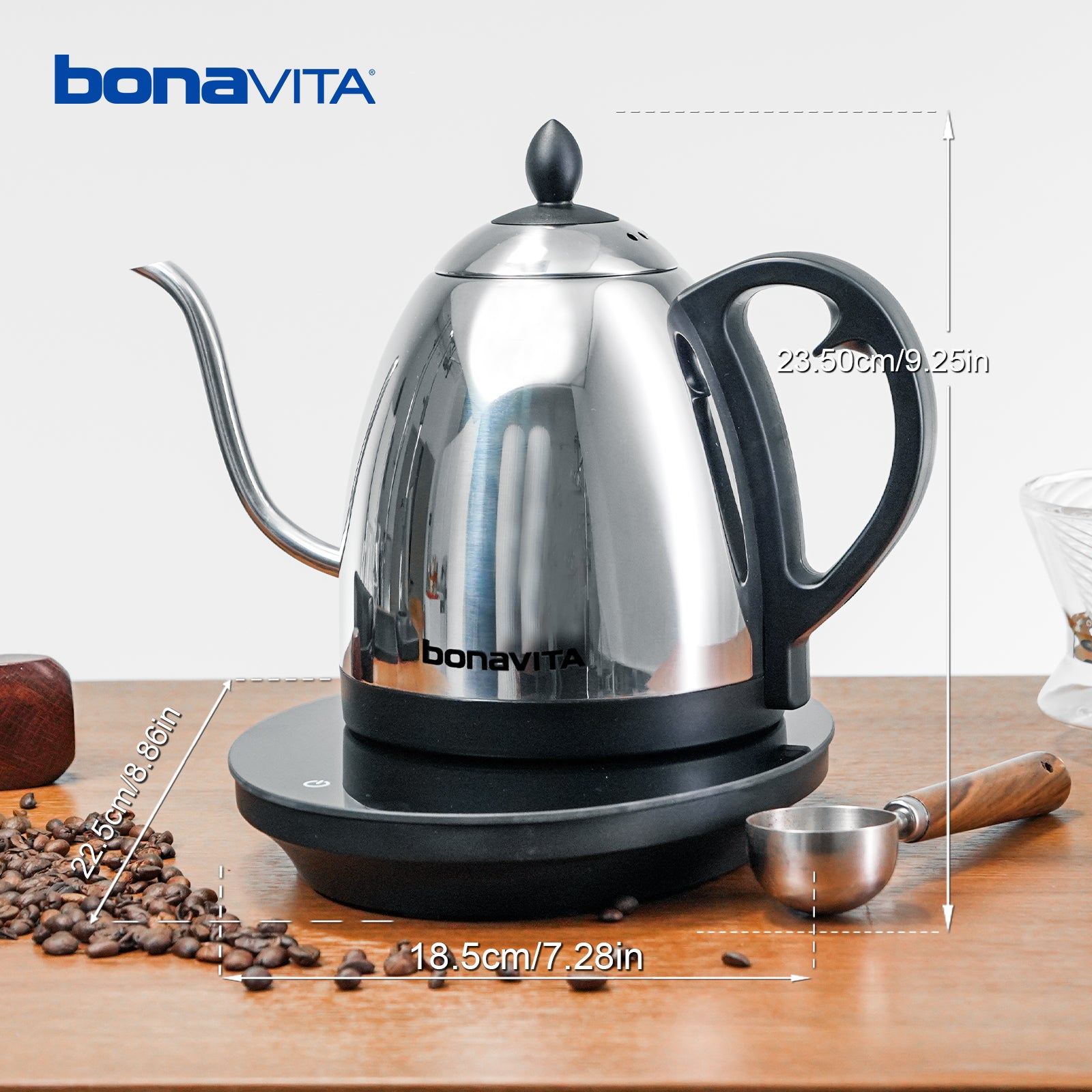 Bonavita Classic 1.0L Gooseneck Precision Temperature Electric Kettle - Thumbnail 2