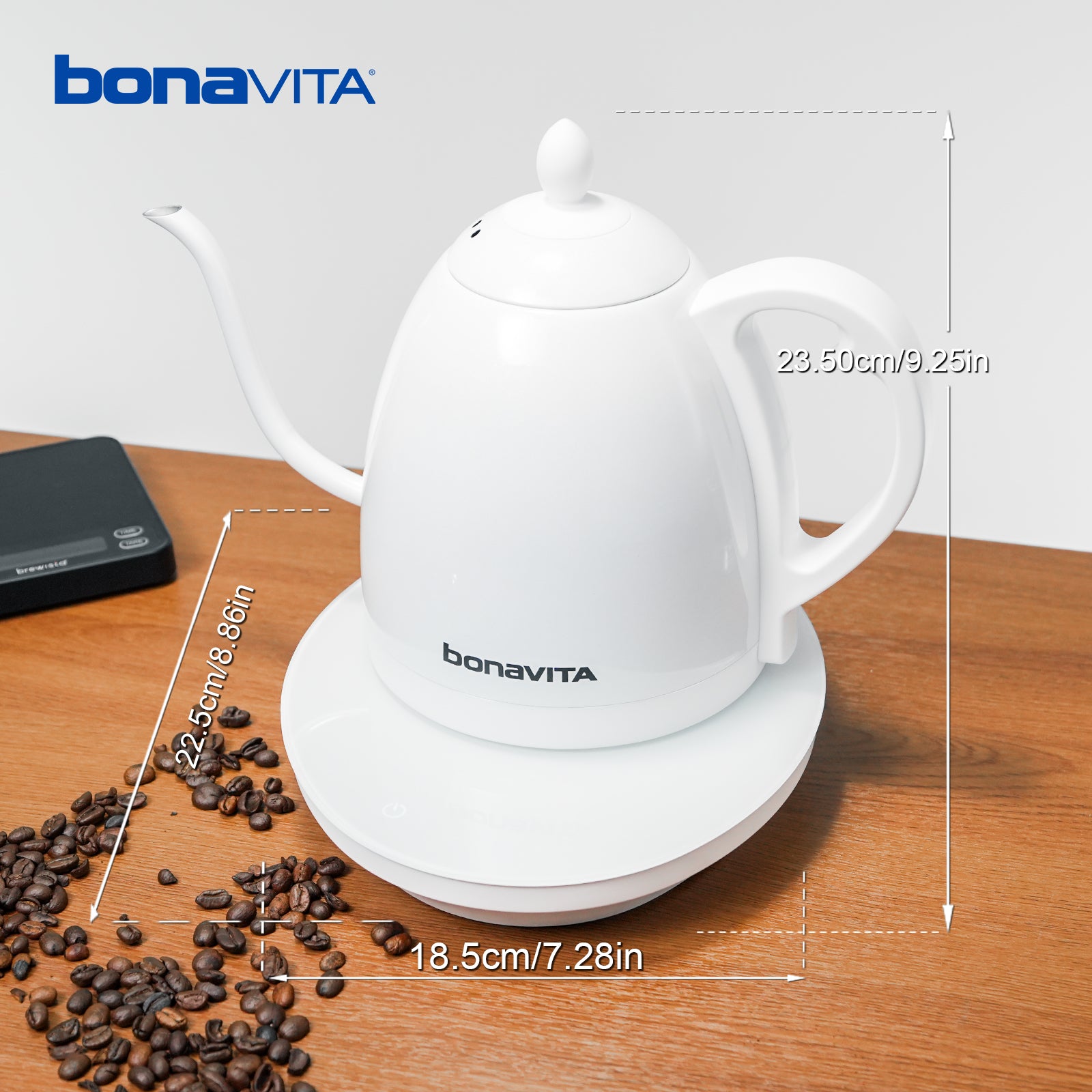 Bonavita Classic 1.0L Gooseneck Precision Temperature Electric Kettle - Thumbnail 4