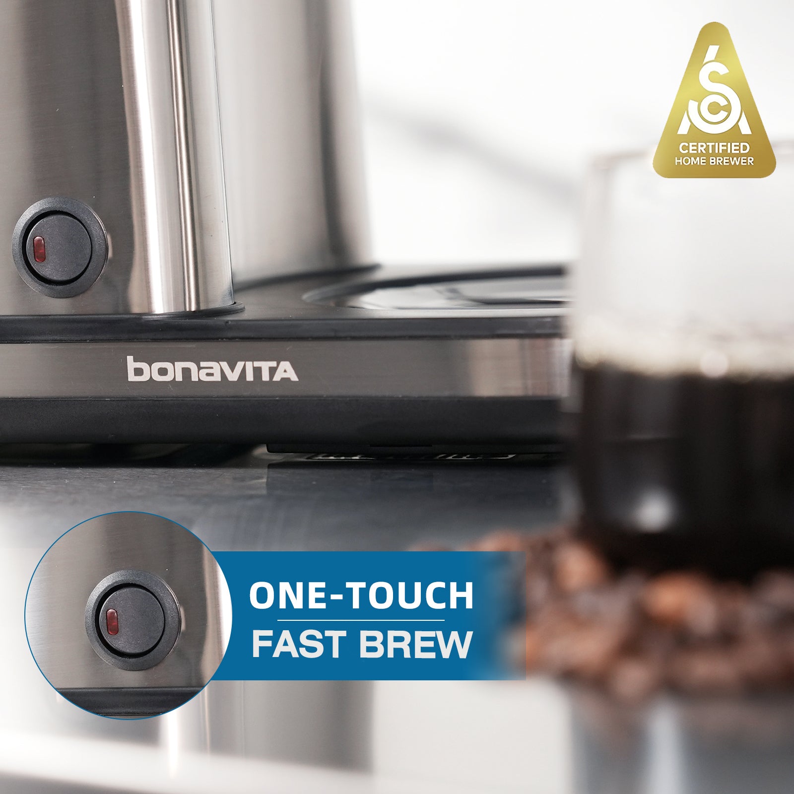 One Touch Fast Brewing Coffee Maker
