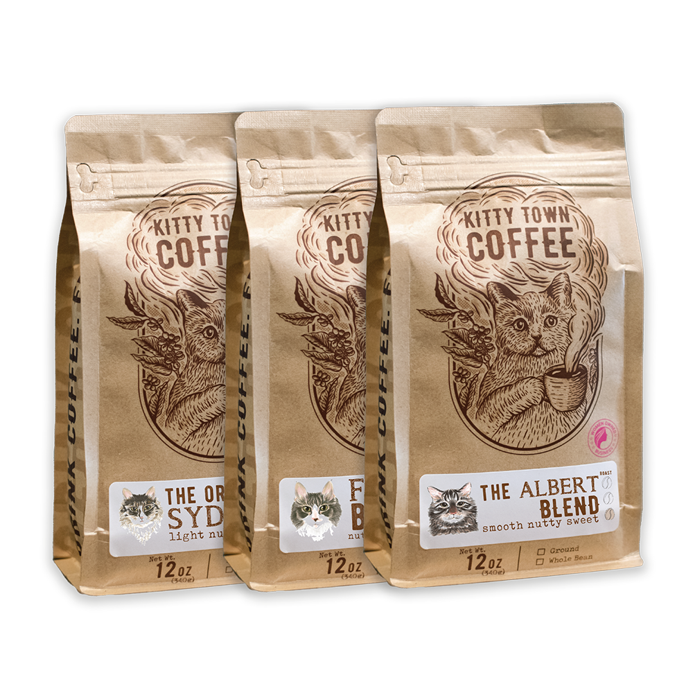 3 Bag Coffee Sampler: Albert, Fezzik, Sydney