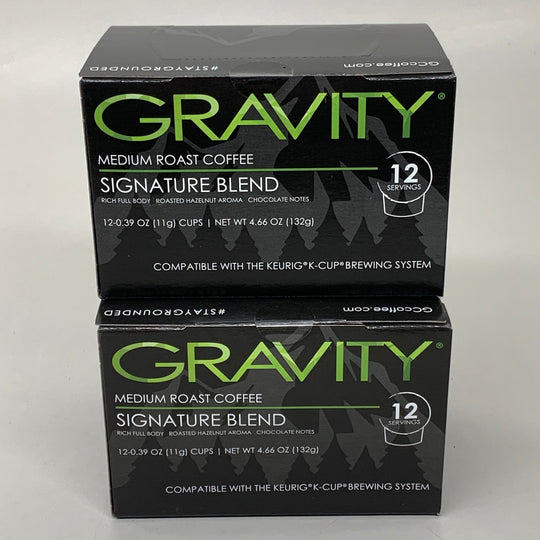 GC COFFEE CO. (24 CUPS) Gravity Medium Roast Coffee Signature Blend 0.39 oz