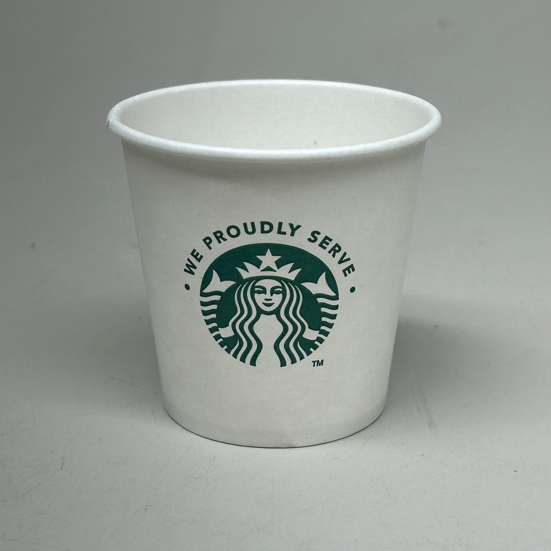 PACTIV EVERGREEN Starbucks (1000 PACK) Paper Cups 4 oz 11095341 (New)