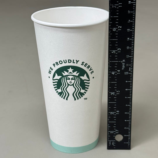 ZA@ PACTIV EVERGREEN Starbucks (600 PACK) Hot Paper Cups 20 oz 011098808 (Distressed Box)