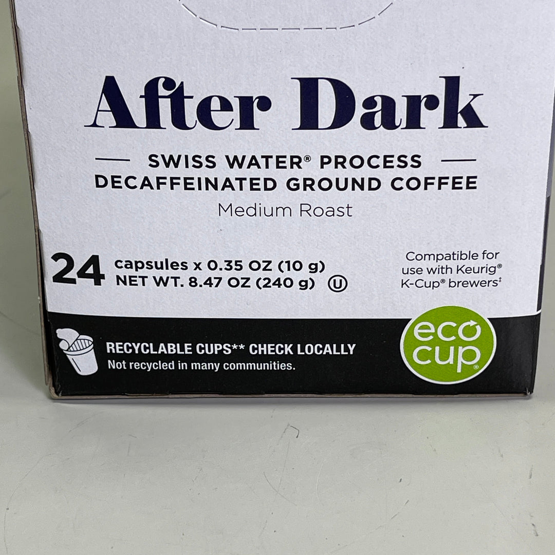 WOLFGANG PUCK (24 PACK) After Dark Decaf Coffee Single Serve Cups BB 10/25