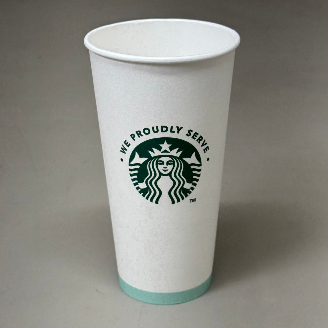 ZA@ PACTIV EVERGREEN Starbucks (600 PACK) Hot Paper Cups 20 oz 011098808 (Distressed Box)