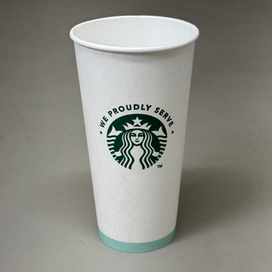 ZA@ PACTIV EVERGREEN Starbucks (600 PACK) Hot Paper Cups 20 oz 011098808 (Distressed Box)