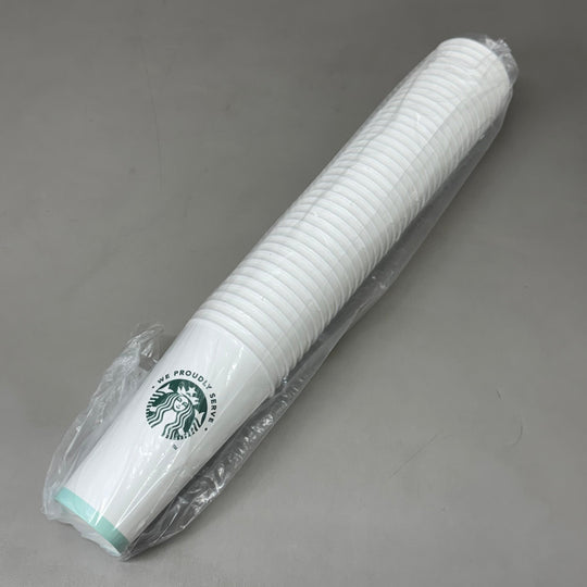 ZA@ PACTIV EVERGREEN Starbucks (600 PACK) Hot Paper Cups 20 oz 011098808 (Distressed Box)