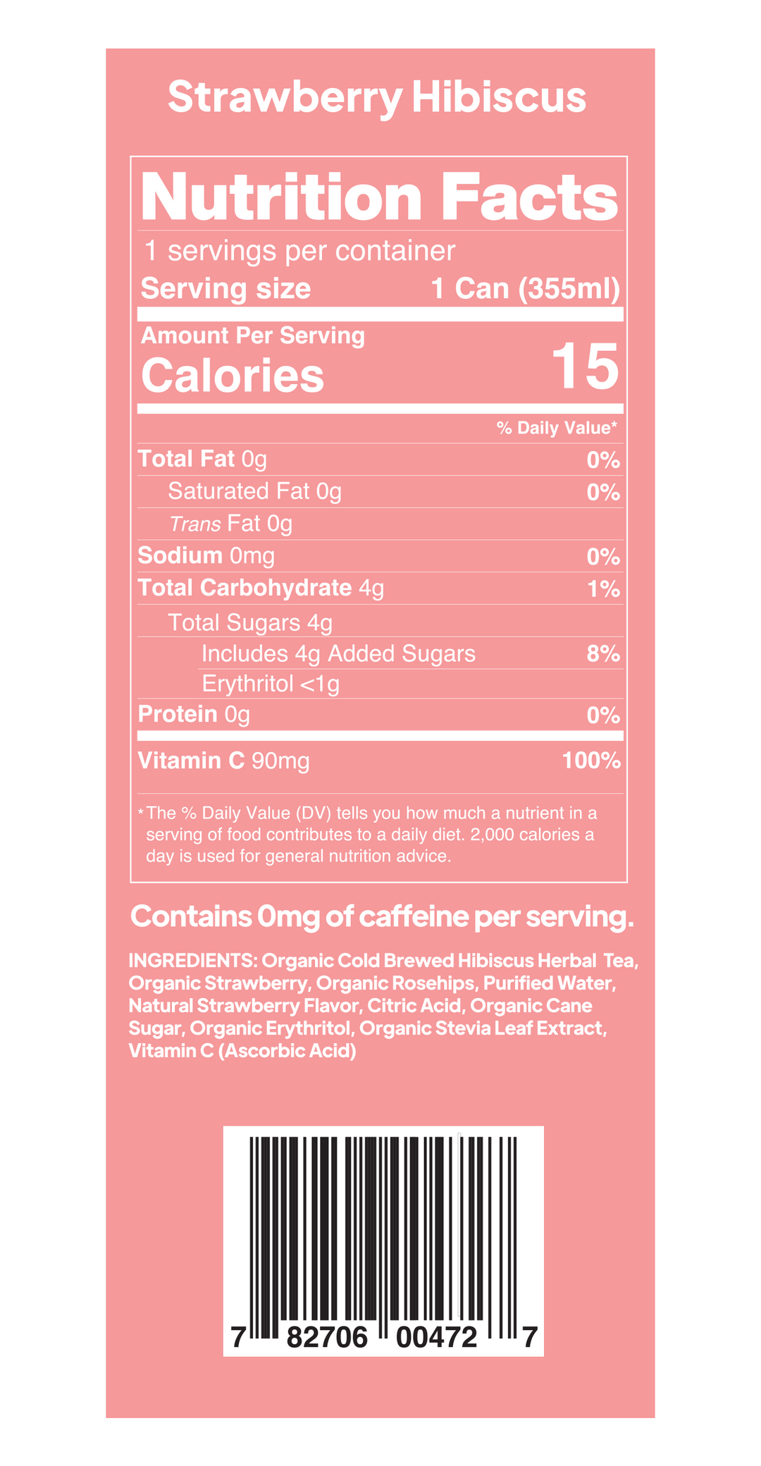 Strawberry Hibiscus Organic Iced Hibiscus Tea