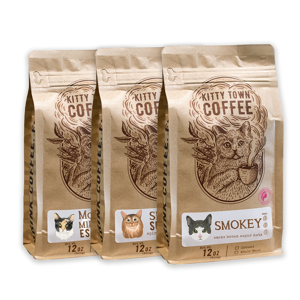 Dark Roast Sampler - Smokey, Simba's Sumatra, & Mooney's Midnight Espresso