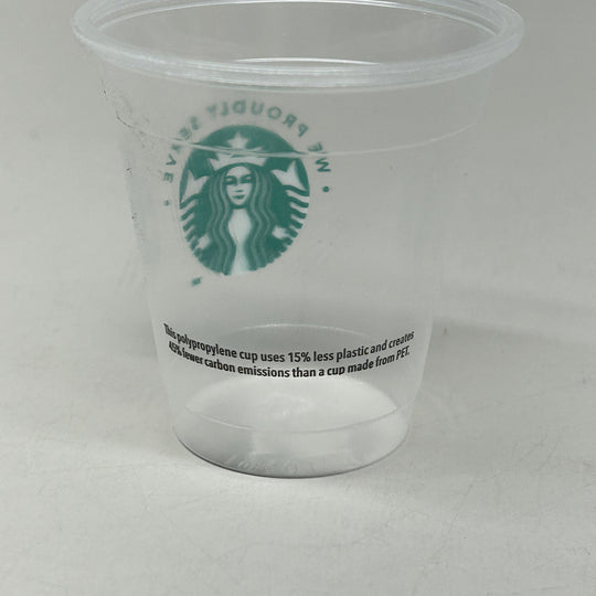 PACTIV EVERGREEN Starbucks (2500 Cups) Plastic Cups 3.5 oz 1237522