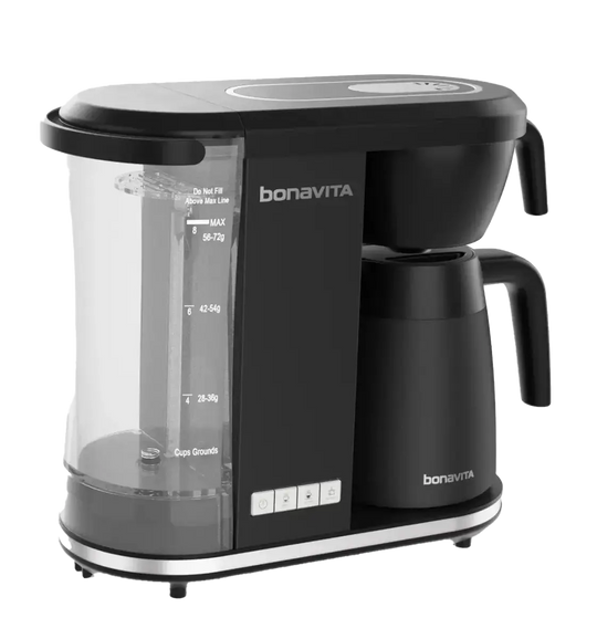 Bonavita Enthusiast 8-Cup Coffee Maker, Stainless Steel Carafe, Matte Black