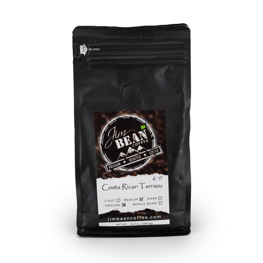 Costa Rican Tarrazu Ground Coffee | 14 oz | Jim Bean Coffee