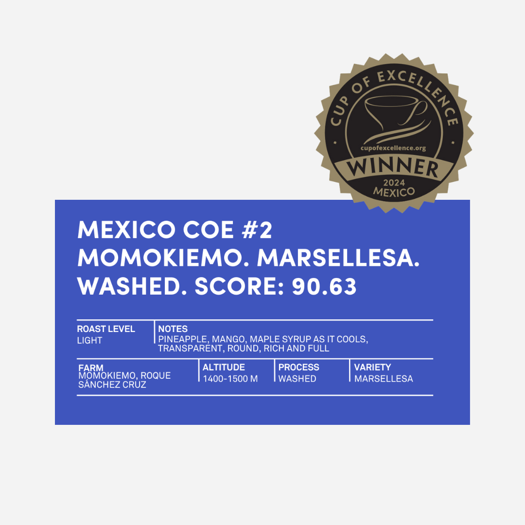 Mexico Cup of Excellence #2 Marsellesa & Costa Rica Washed [Score 90.63]