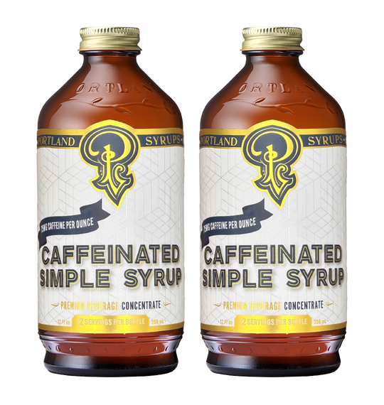 Caffeinated Simple Syrup two-pack
