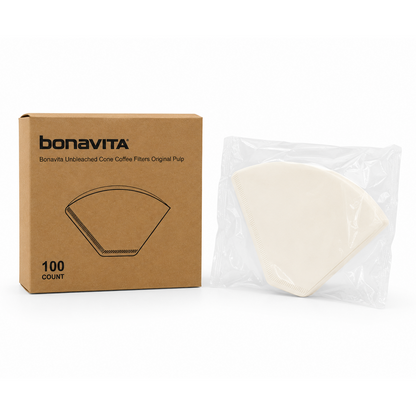 Bonavita Unbleached Cone Coffee Filters — 100 Count