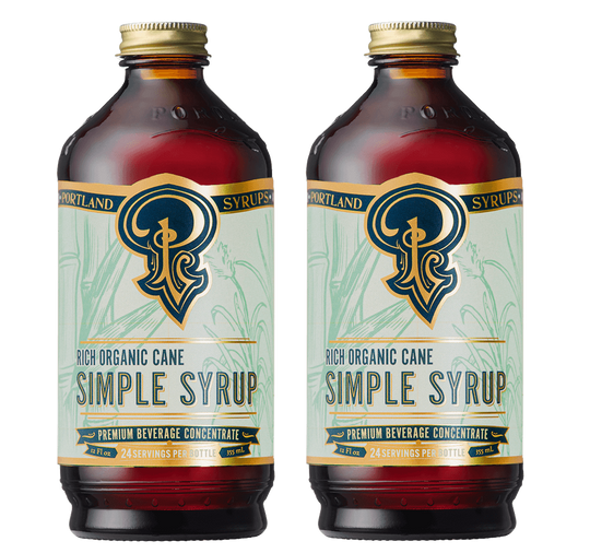 Rich Organic Cane Sugar Simple Syrup two-pack