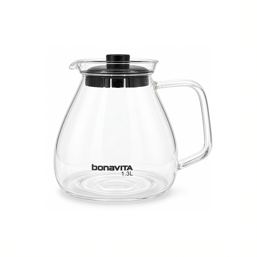 Bonavita Loose Leaf Glass Teapot with Steeping Lid, 1.3L