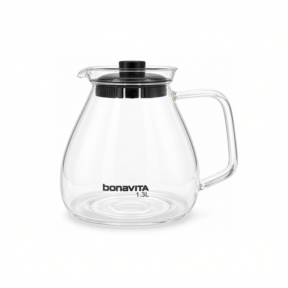 Bonavita Loose Leaf Glass Teapot with Steeping Lid, 1.3L