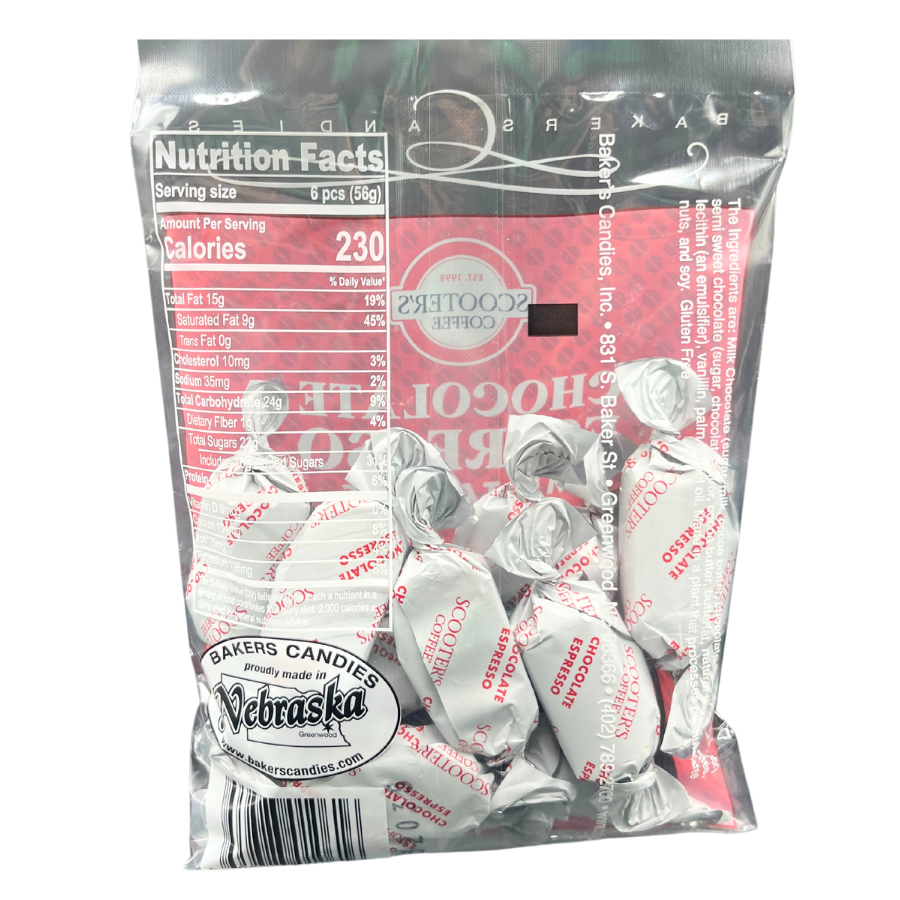 Scooters Coffee Meltaways | Pack of 3 | 4 oz | Baker's Candies